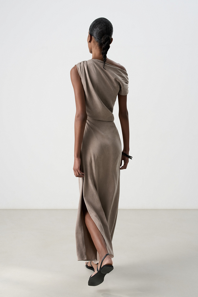 Платье из купры длины макси