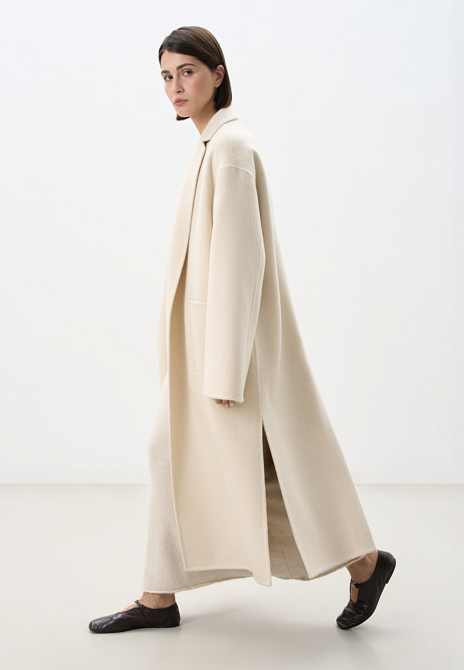 Пальто из кашемира и шерсти