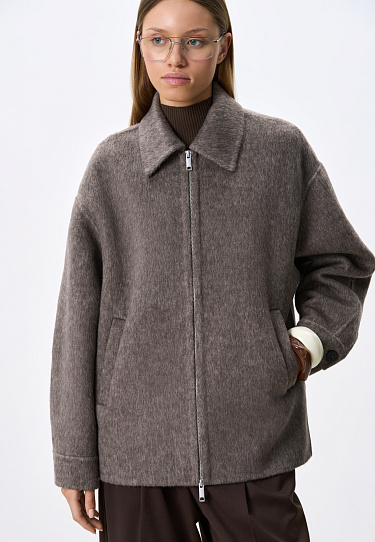 Куртка на молнии из шерсти