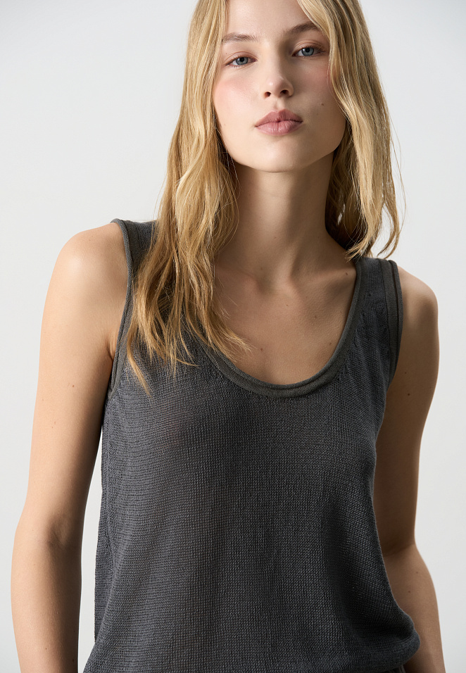 Топ из 100% льна