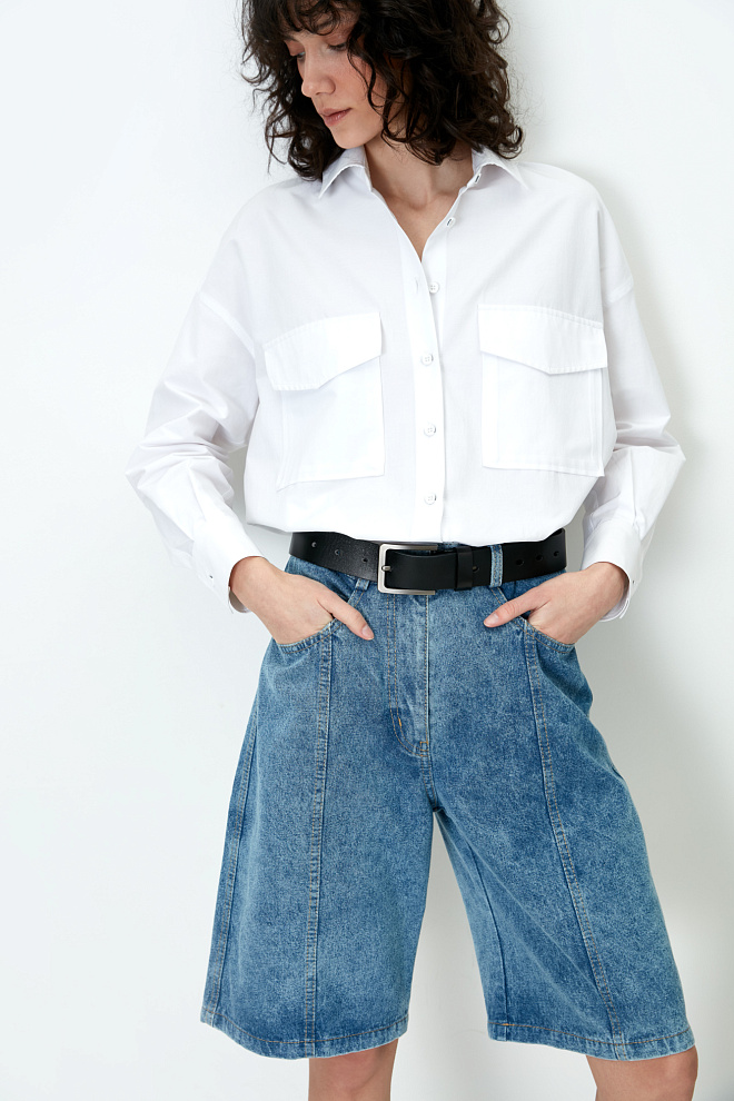 Джинсовые шорты из 100% хлопка