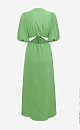 Платье из 100% хлопка с разрезами по бокам и кольцом на груди 