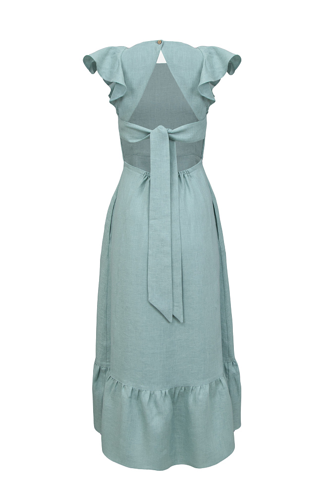 Платье из 100% льна