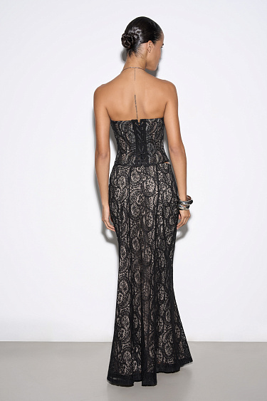 Кружевная юбка макси