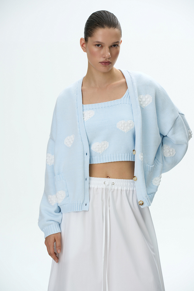 Топ с сердцами