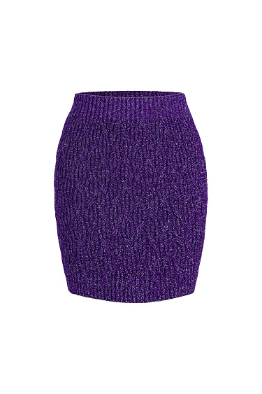 Юбка мини с люрексом