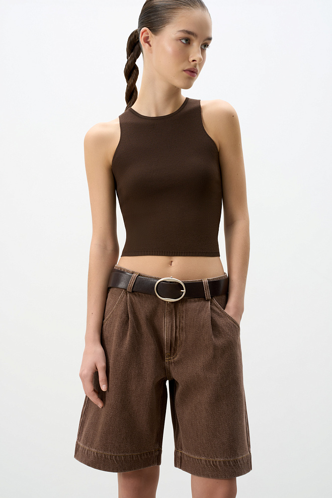 Укороченный топ из вискозы