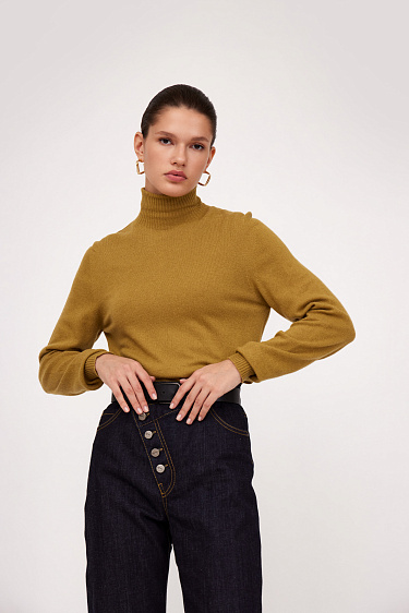 Трикотажная водолазка из шерсти 