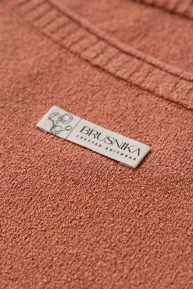 Футболка из хлопка с махровой текстурой