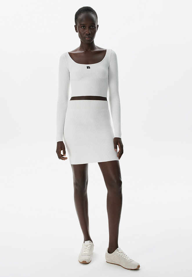 Юбка мини из вискозы