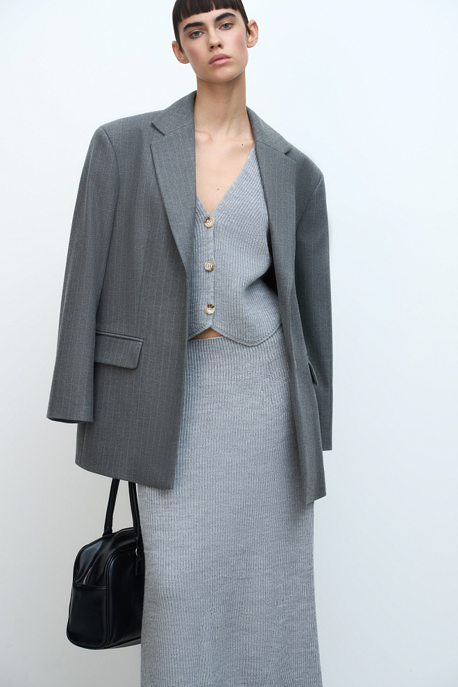 Трикотажный жилет из шерсти 