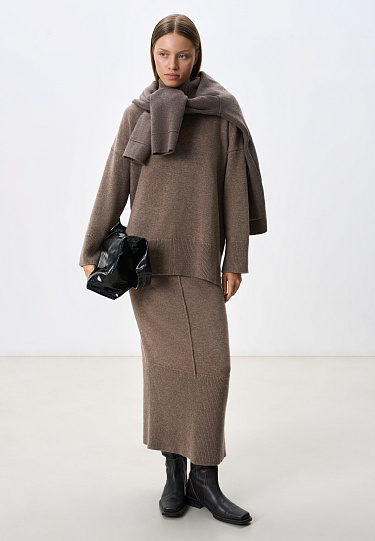 Юбка из кашемира и шерсти