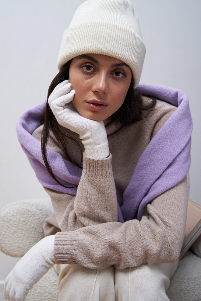 Цельновязанный джемпер из шерсти и кашемира