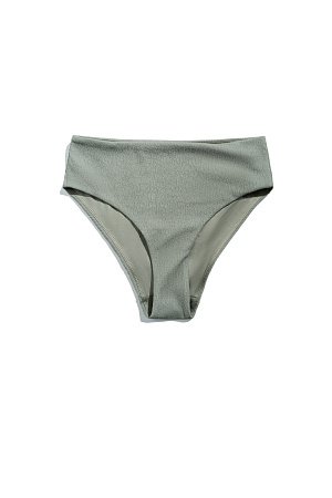 зеленый Классические плавки-слипы из текстурной ткани.