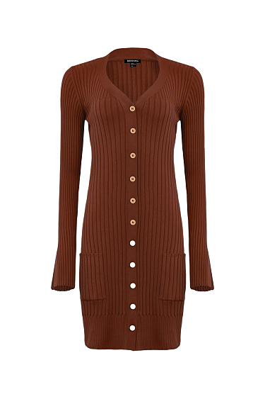 Платье-кардиган из вискозы