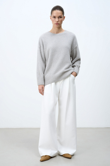 Свободный джемпер из пуха лисы