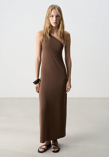 Платье из модала с перекрутом