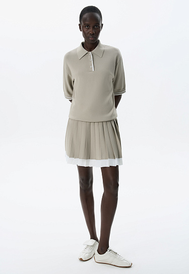 Трикотажная футболка поло из вискозы