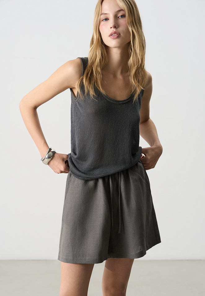 Топ из 100% льна