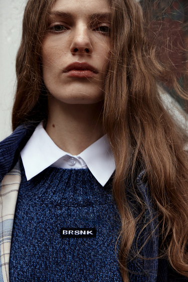 Объемный джемпер с добавлением кашемира