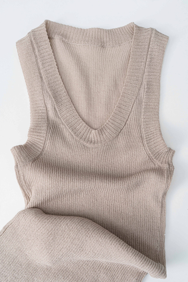 Полупрозрачный топ из хлопка