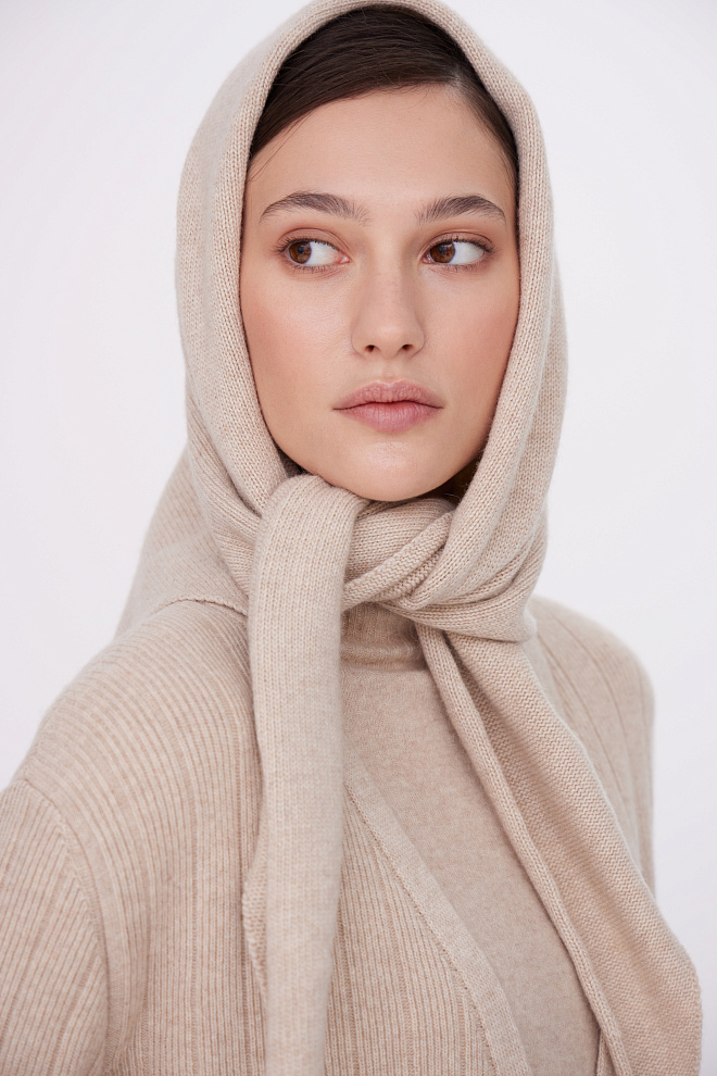 Косынка из шерсти и кашемира