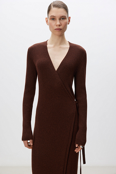 Трикотажное платье из шерсти и кашемира