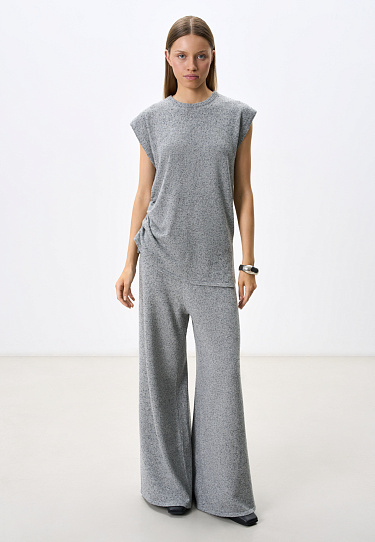 Брюки палаццо из шерсти