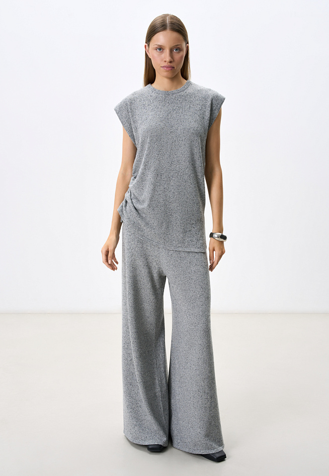 Брюки палаццо из шерсти