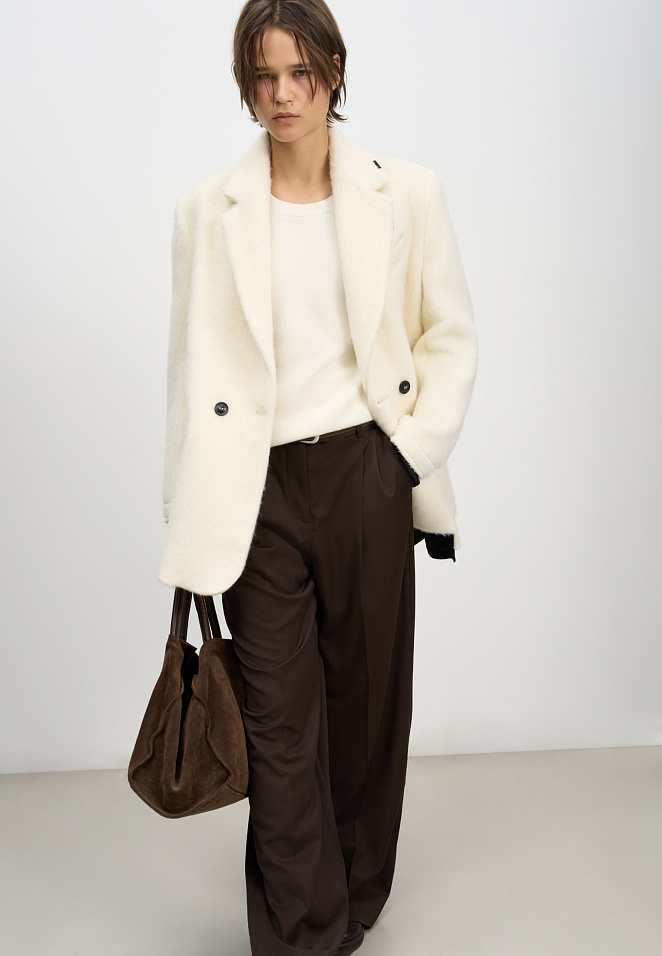 Двубортный жакет из шерсти