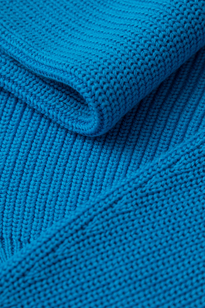 Джемпер из 100% хлопка с рваной текстурой