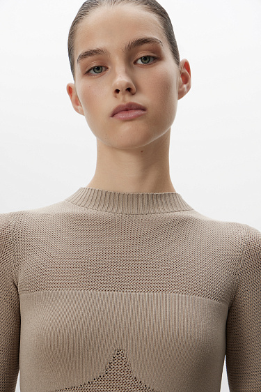 Трикотажное боди с имитацией лифа