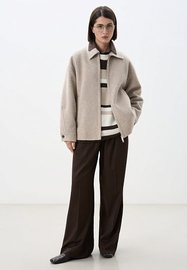 Куртка на молнии из шерсти