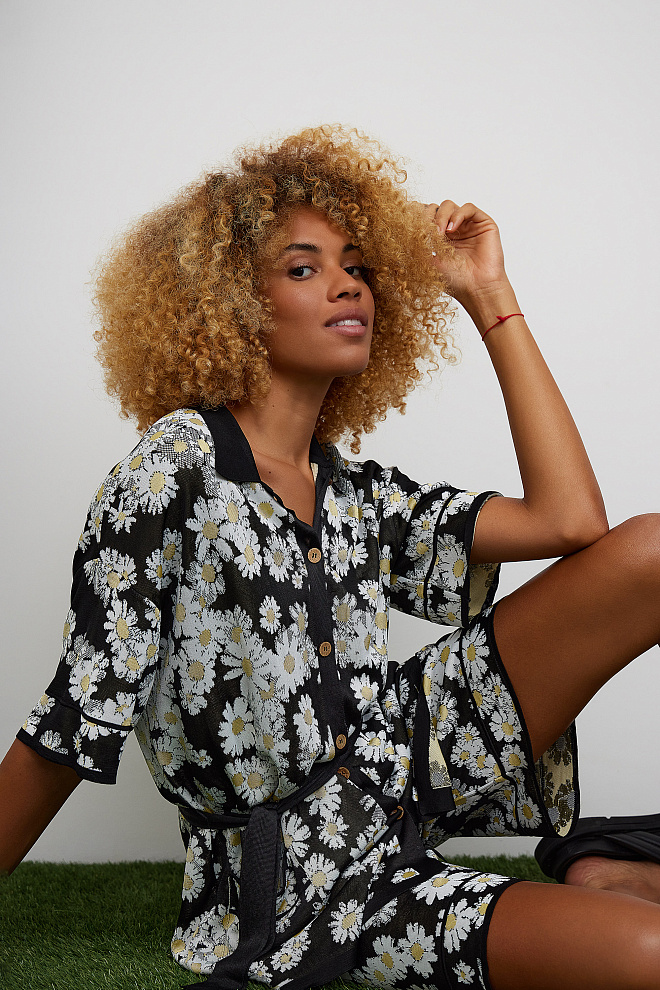 Шорты из 100% вискозы