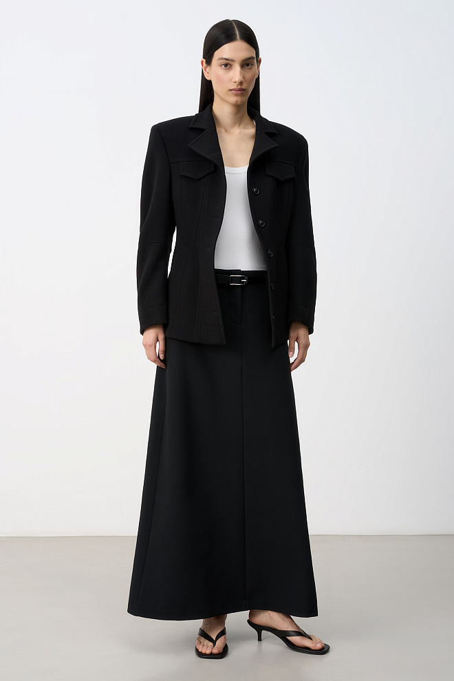 Однобортный жакет из вискозы