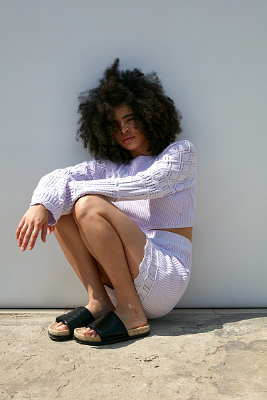 Мини-юбка из хлопка