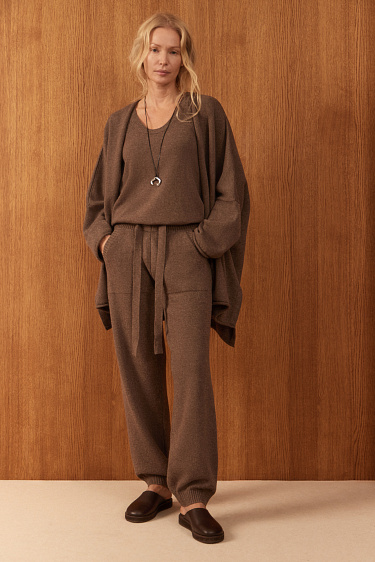 Трикотажный кардиган из шерсти и кашемира