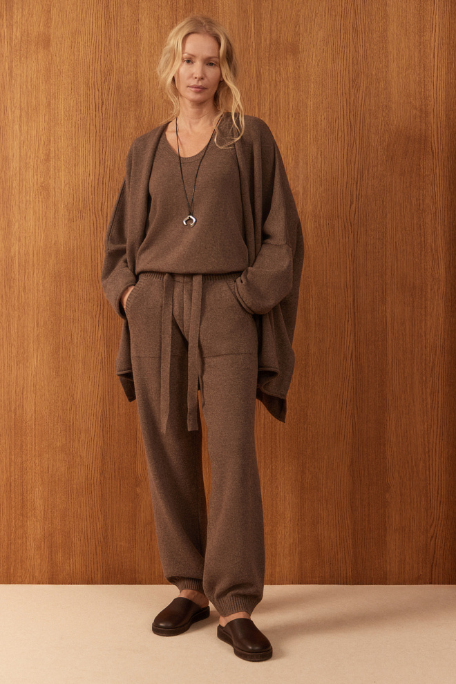 Цельновязанный топ из кашемира и шерсти