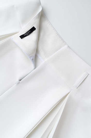 Юбка мини с веерными складками