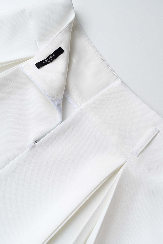 Юбка мини с веерными складками