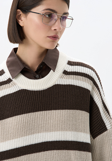 Трикотажный джемпер в полоску