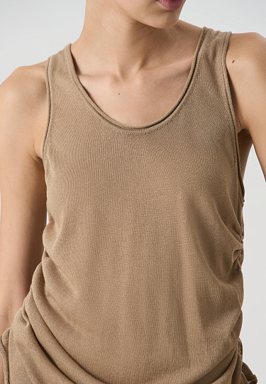 Трикотажная майка с кулиской 