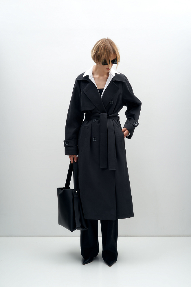 Классический тренч с поясом