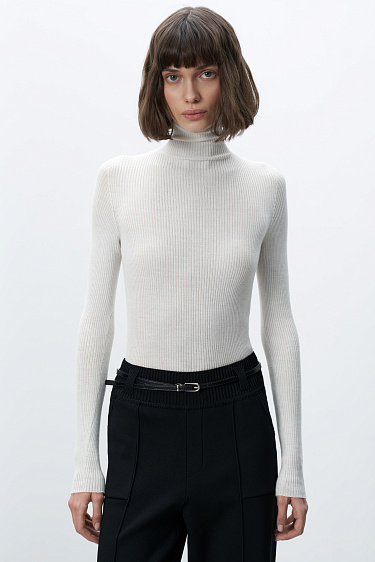 Трикотажная водолазка из шерсти мериноса 