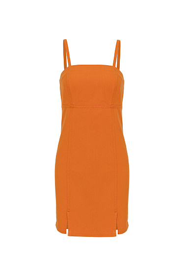 Джинсовый сарафан на бретелях