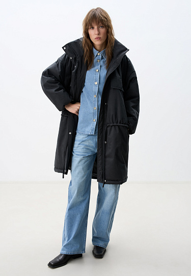 Длинная куртка с кулиской