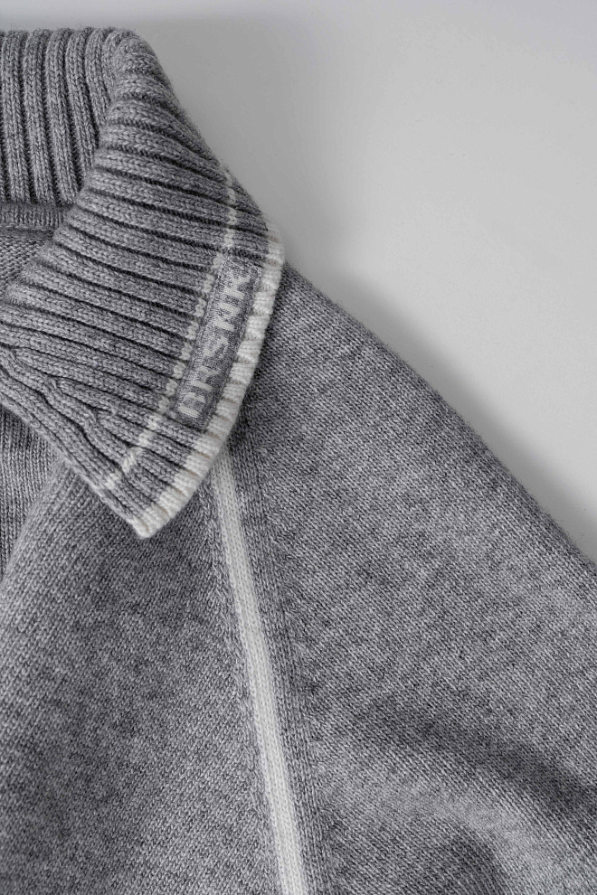 Трикотажный бомбер из кашемира и шерсти