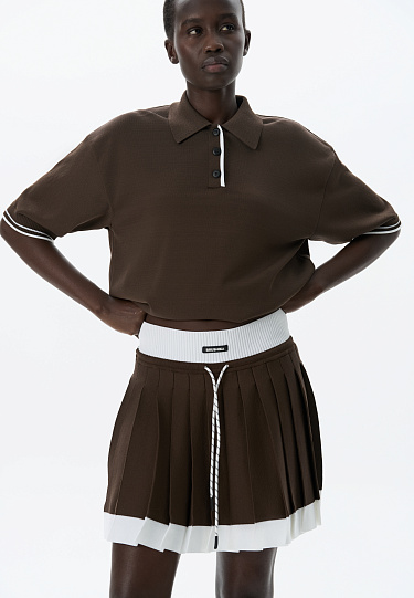 Теннисная юбка плиссе