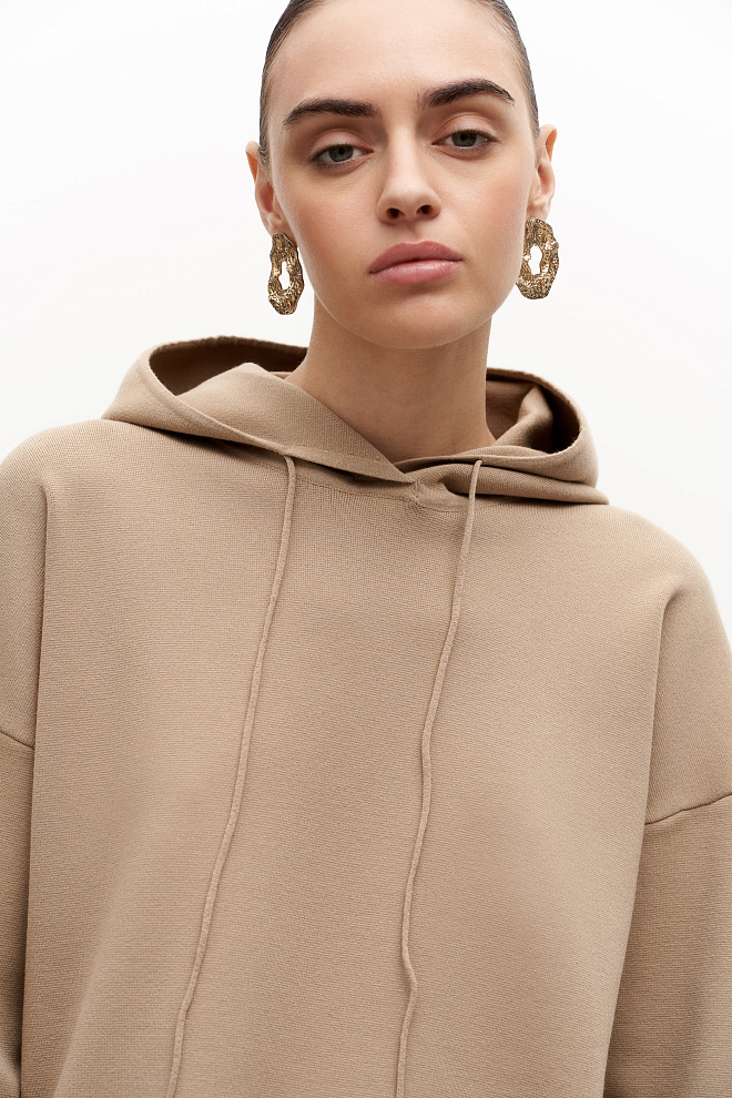 Худи с капюшоном из вискозы 