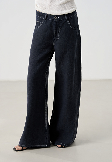 Брюки из 100% льна